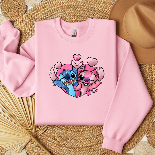 Stitch & Angel Love T-shirt | Sweatshirt