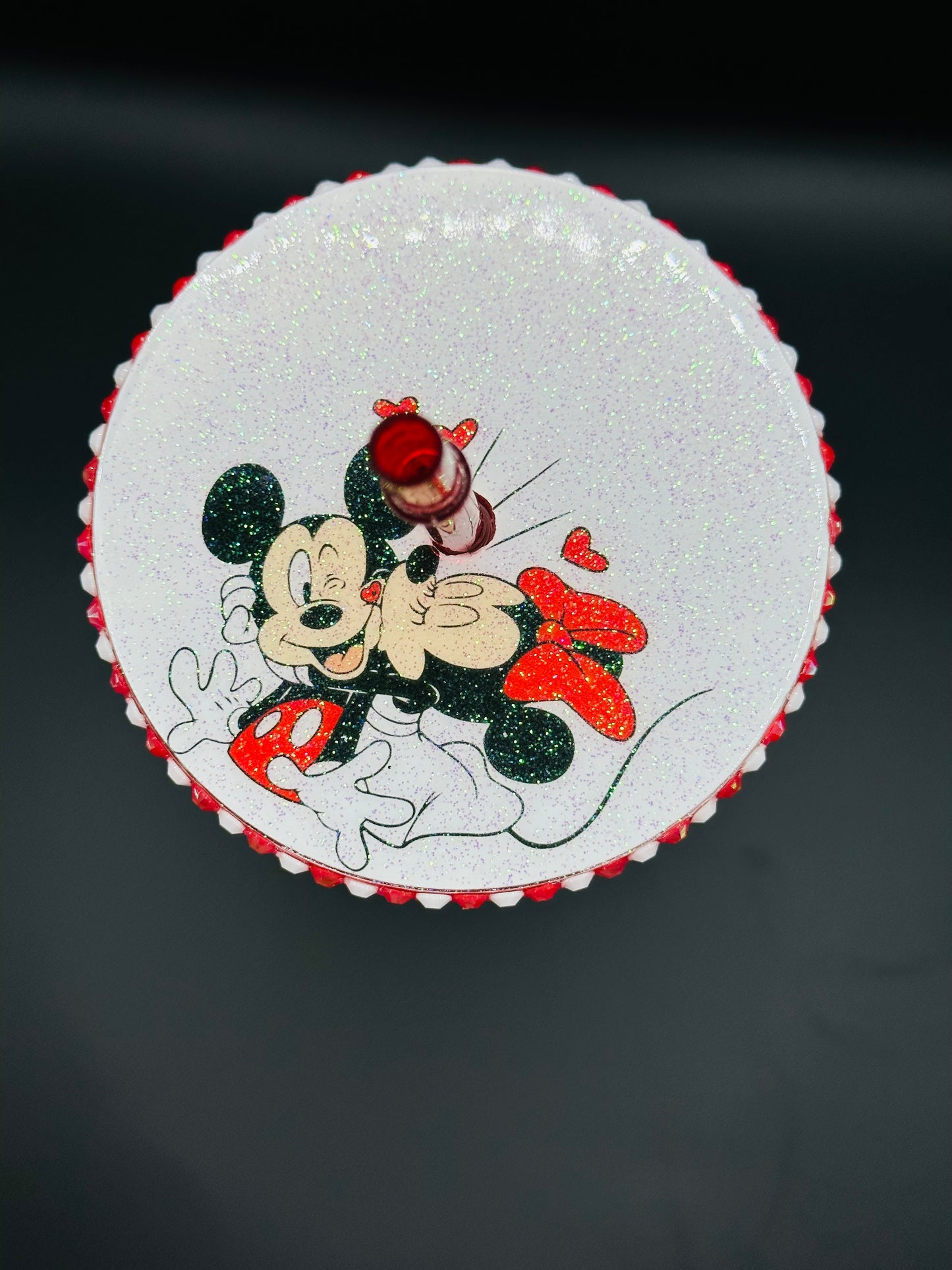 Mickey And Minnie Snowglobe Tumbler