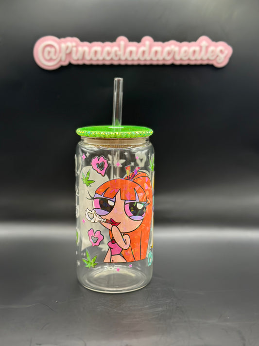 Powerpuff Girls Glass Can